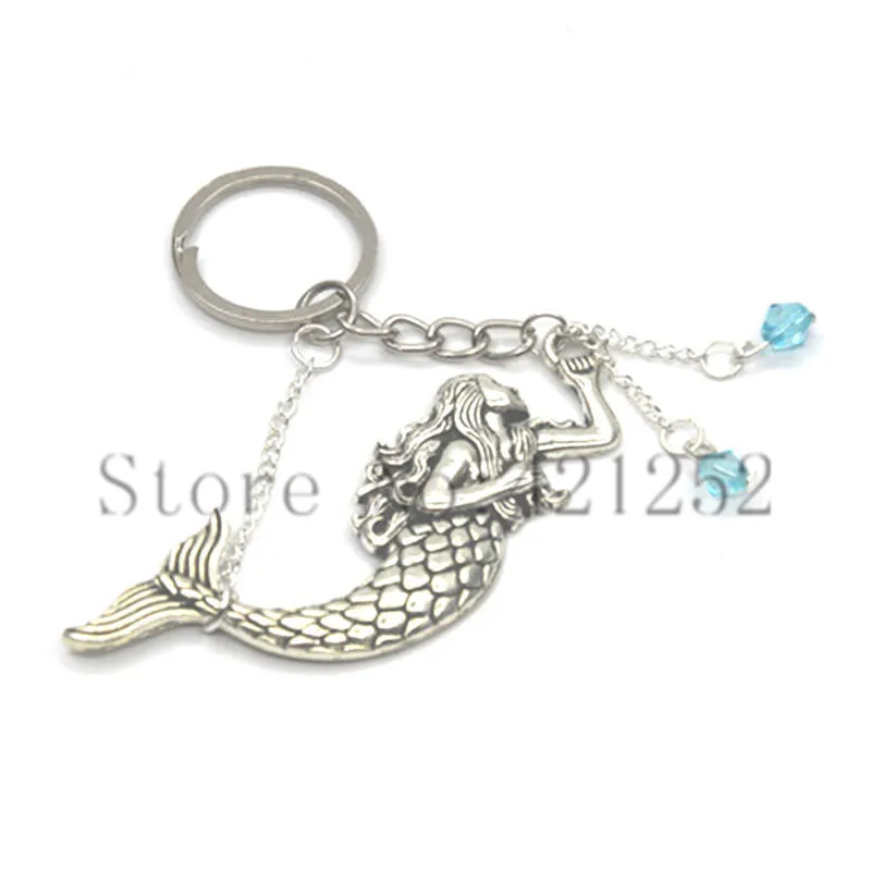 12 шт./лот Очаровательное ожерелье русалки ювелирные изделия в океане серебряное