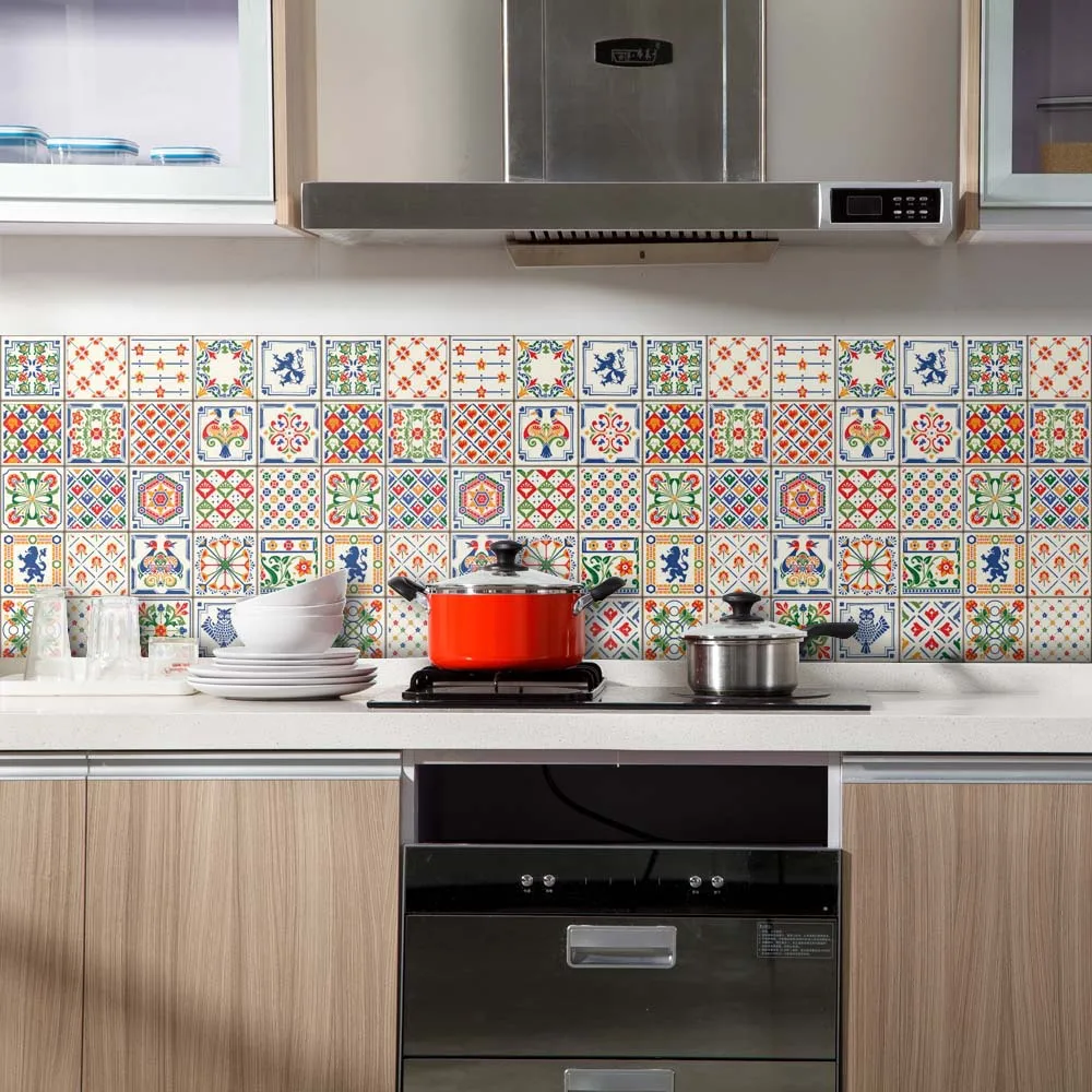 

Waterproof, Oil-proof and Self-sticking Pvc Wall Sticker for Kitchen Washroom Background Wallpaper