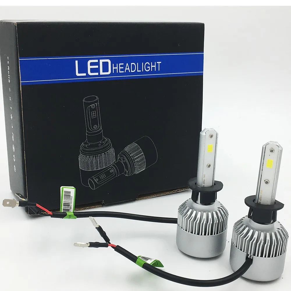 Лампа светодиодная 2X S2 H3 CSP 72 Вт 6500 лм 24 В|led auto|24 vlampadina led auto |