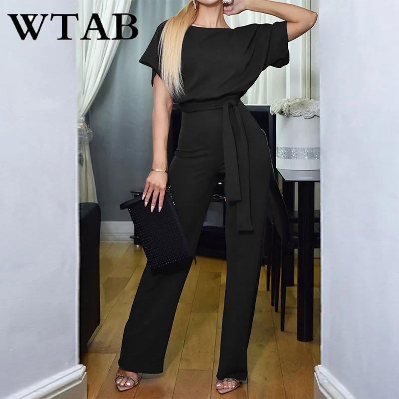 Женский Повседневный Комбинезон WTAB Облегающий комбинезон на шнуровке боди