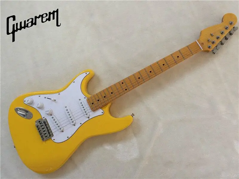 Электрогитара/Gwarem новая Левая гитара/желтый цвет/гитара в Китае|left handed guitar|electric
