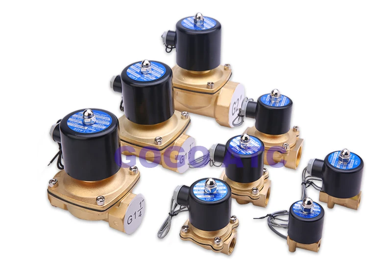 Нормально закрытый электромагнитный клапан водяной воздушный двухпозиционный