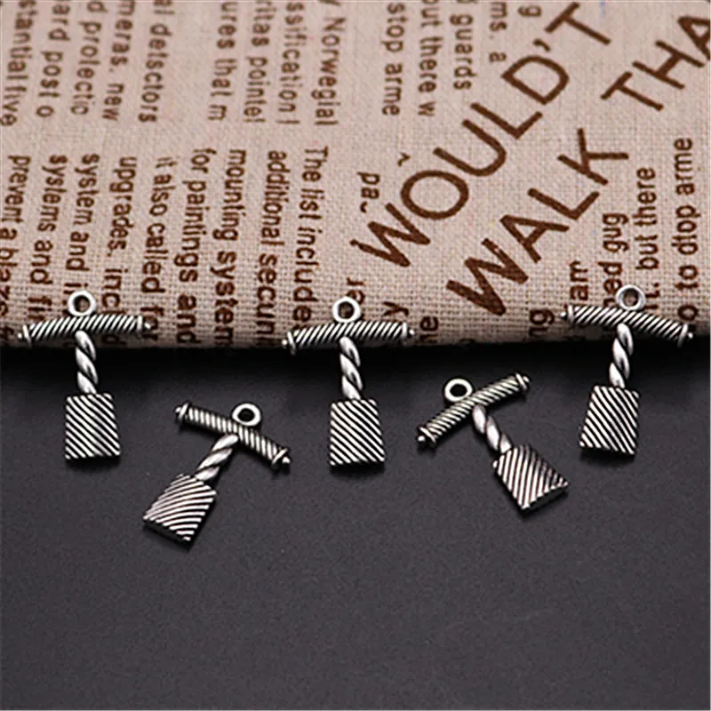 10 шт покрытые серебром Цвет ретро телефон подвески-шармы из сплава ожерелье