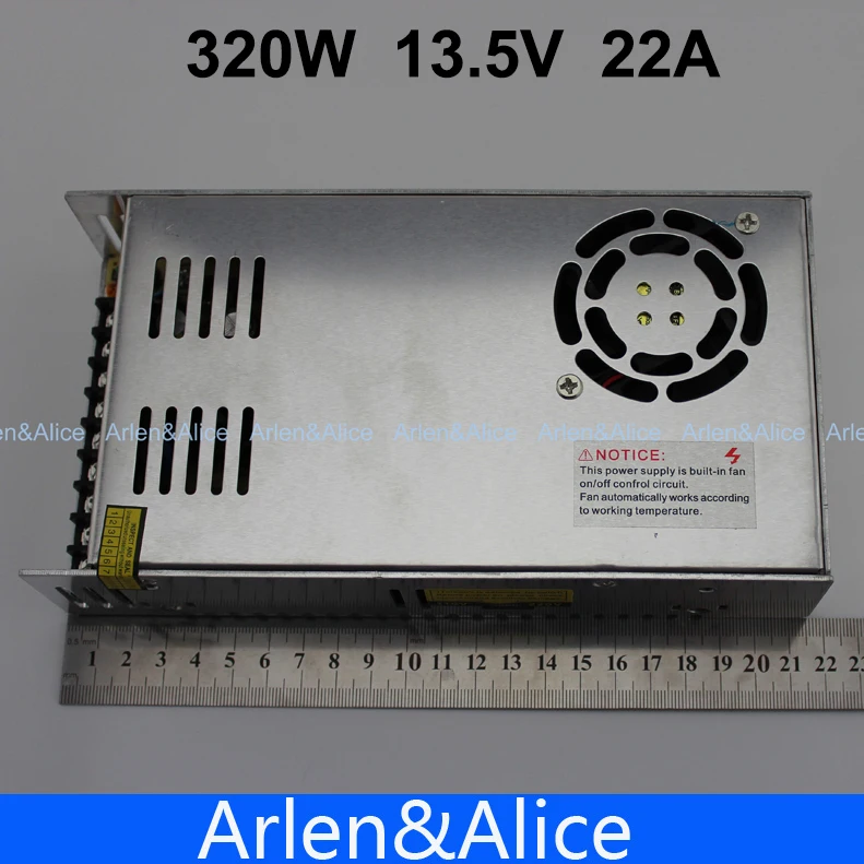 320W 13 5 V 22A одиночный выход импульсный источник питания для светодиодной полосы