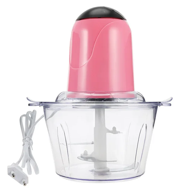 EU PLUG 2Л электрическая кухонная мясорубка измельчитель Cocina измельчитель еды измельчитель из нержавеющей стали Электрический домашний кухонный комбайн кухонный инструмент - Цвет: EU PLUG