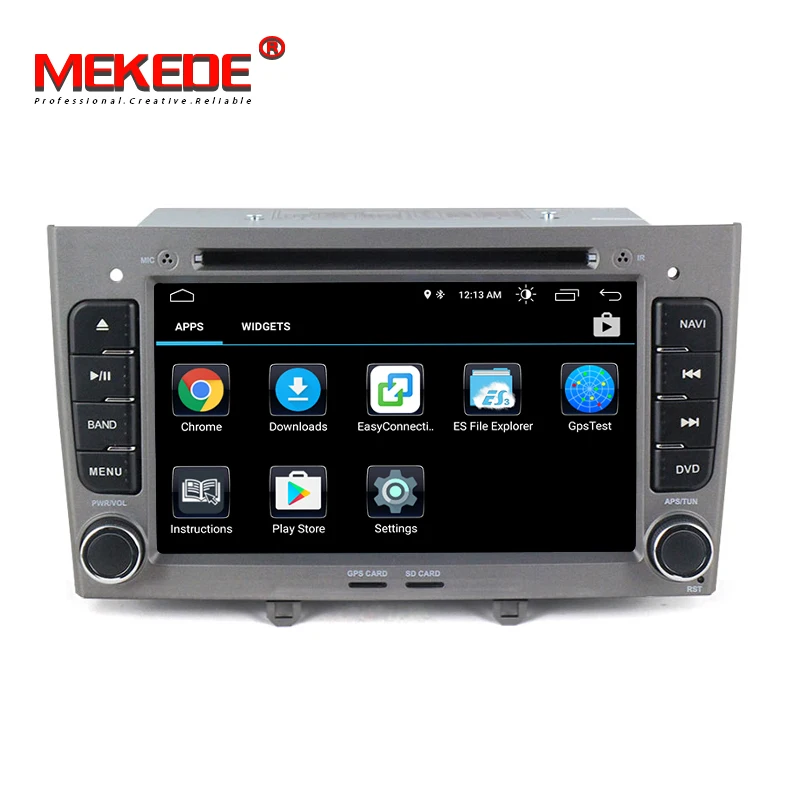 MEKEDE Android8.1 четырехъядерный для peugeot 308 408 автомобильный dvd-плеер gps навигатор Bluetooth радио микрофон карта подарок
