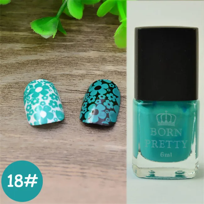 BORN PRETTY 6 мл Лак для штамповки отклеивающийся лак для ногтей латексный 25 цветов лак для ногтей пластина для печати лак для штамповки DIY Инструменты для дизайна ногтей