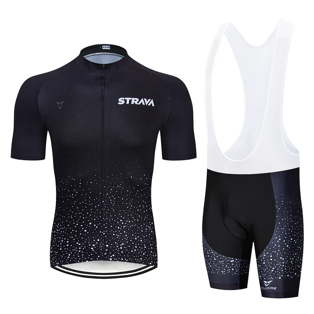 Мужская черная летняя одежда strava Pro Team для гонок на горном велосипеде/дышащая быстросохнущая одежда для велоспорта - Цвет: 2