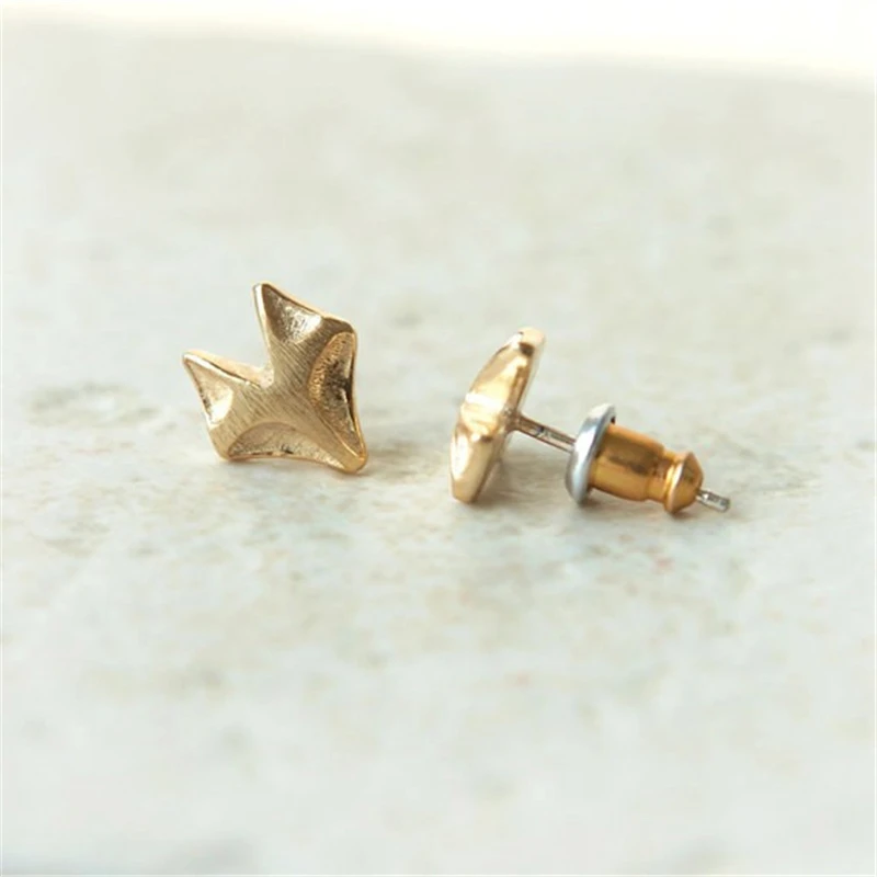 Милые серьги с лисьим животным классические простые изящные повседневные