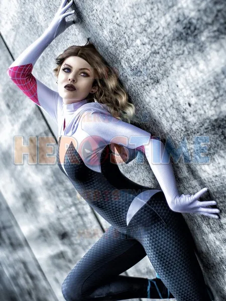 Человек паук: В Стиле Человека паука Гвен Стейси костюмы косплей супергероя 3D