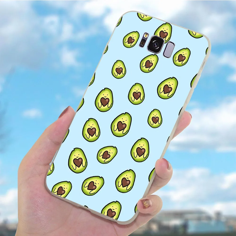 Мягкий чехол для телефона из ТПУ Samsung Galaxy A3 авокадо с милыми фруктами A5 A6 Plus A7 A8 A9 A10