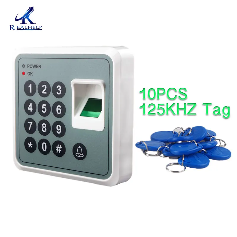 S1 and 10PCS card Realhelp USB связь биометрический контроль доступа отпечатков пальцев с 125 кГц EM карты Дверной замок Пароль Система RFID Считыватель - Цвет: S1 and 10PCS card
