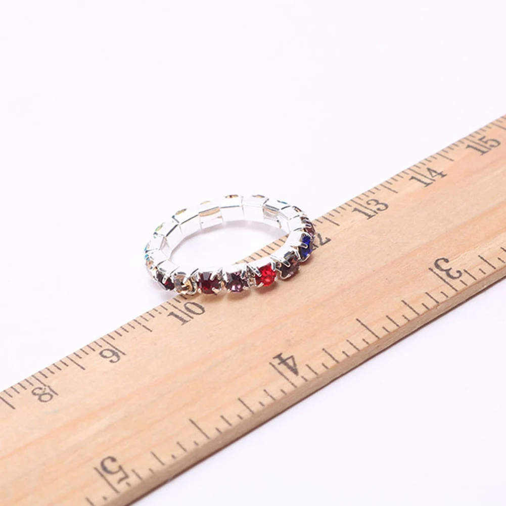 Женские кольца блестящие стразы эластичное кольцо ювелирные изделия 2018 новинка