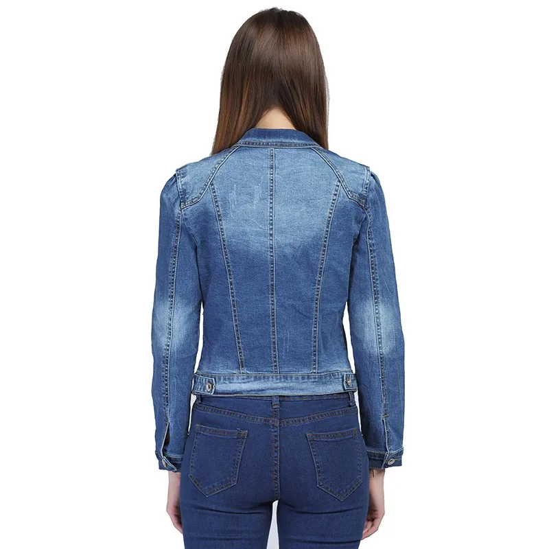 Зимняя распродажа, Модная Джинсовая женская куртка размера плюс 5XL 6XL, осенняя растягивающаяся короткая джинсовая куртка с длинным рукавом
