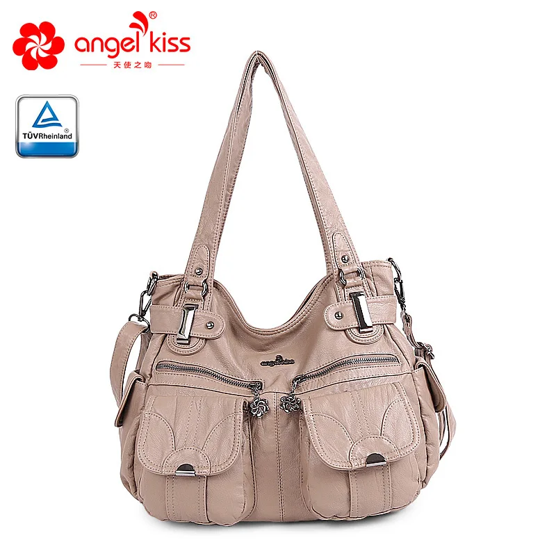 Apricot Angelkiss новая женская сумка через плечо женская повседневная большая сумка высокого качества из искусственной кожи женская сумка-хобо - Цвет: Apricot