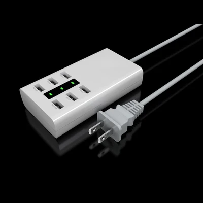 Быстрая зарядка 6 usb портов зарядное устройство адаптер дорожная полоса с ЕС