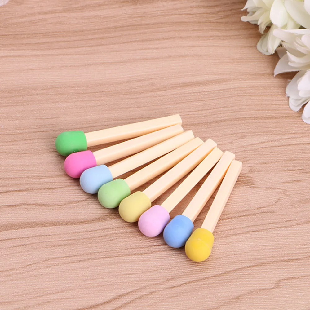 8 шт. Creactive Matchstick ластик красочный карандаш резиновый школьные канцелярские принадлежности
