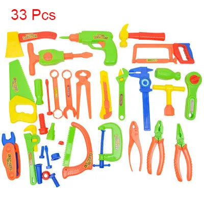 33 Pcs/Set Kids Pretend Play House Toy Maintenance Tools Portable Children Toolbox Simulation Repair Educational Toys | Игрушки и хобби