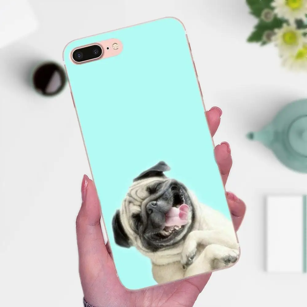 В продаже животное Милая мопса собака для Apple iPhone 4 4S 5 5C 5S SE 6 6S 7 8 Plus X XS Max XR |