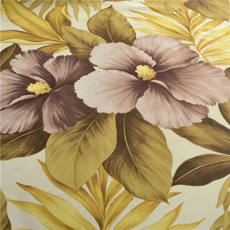 Американские желтые цветочные затемненные занавески для гостиной Ретро