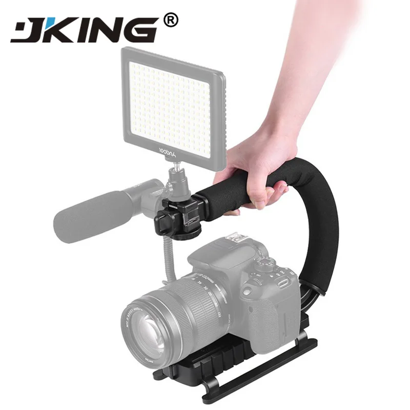 JKING C образный держатель захвата видео Ручной Стабилизатор для DSLR Nikon Canon sony Камера