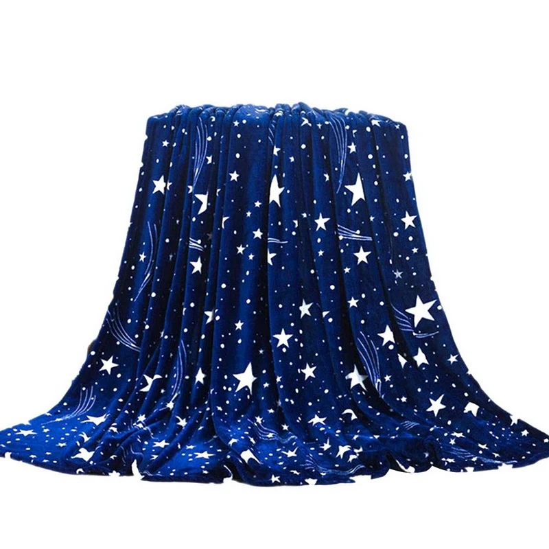 DIDIHOU Звездное покрывало Флисовое одеяло зимние теплые мягкие фланелевые одеяла