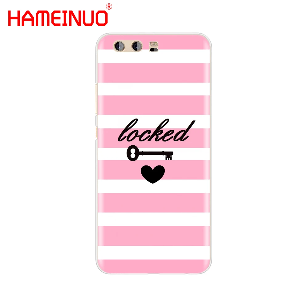 Однотонный розовый чехол HAMEINUO с принтом для девушек телефона huawei Ascend P7 P8 P9 P10 P20 lite