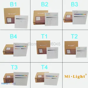 Контроллер сенсорной панели Milight T1 T2 T3 T4 B1 B2 B3 B4, ОдноцветныйCCTRGBW  RGB + CCT контроллер для светодиодной ленты