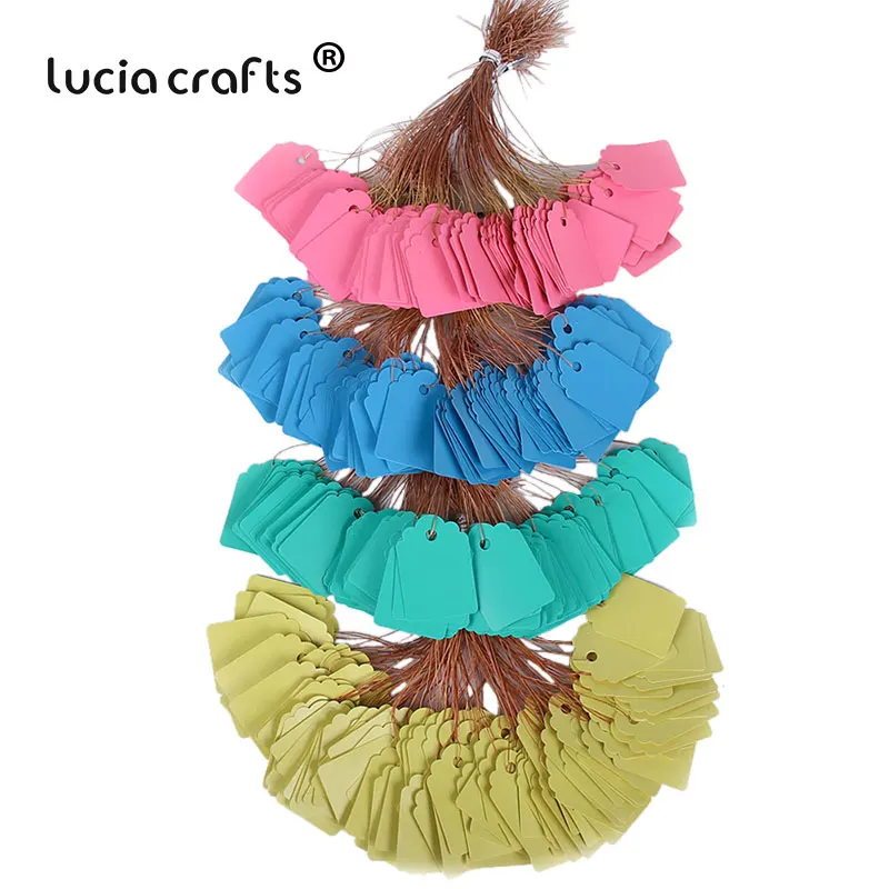 Lucia crafts 24 шт./100 шт. 2,5*3,5 см одежды бирки, ценники Знаки цветочный ярлыки для растений метки I0808