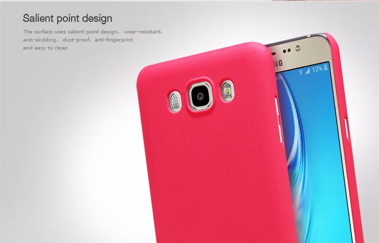 Чехол для samsung J7108(Galaxy J7) NILLKIN супер матовый защитный жесткий чехол с бесплатной защитой экрана+ розничная посылка
