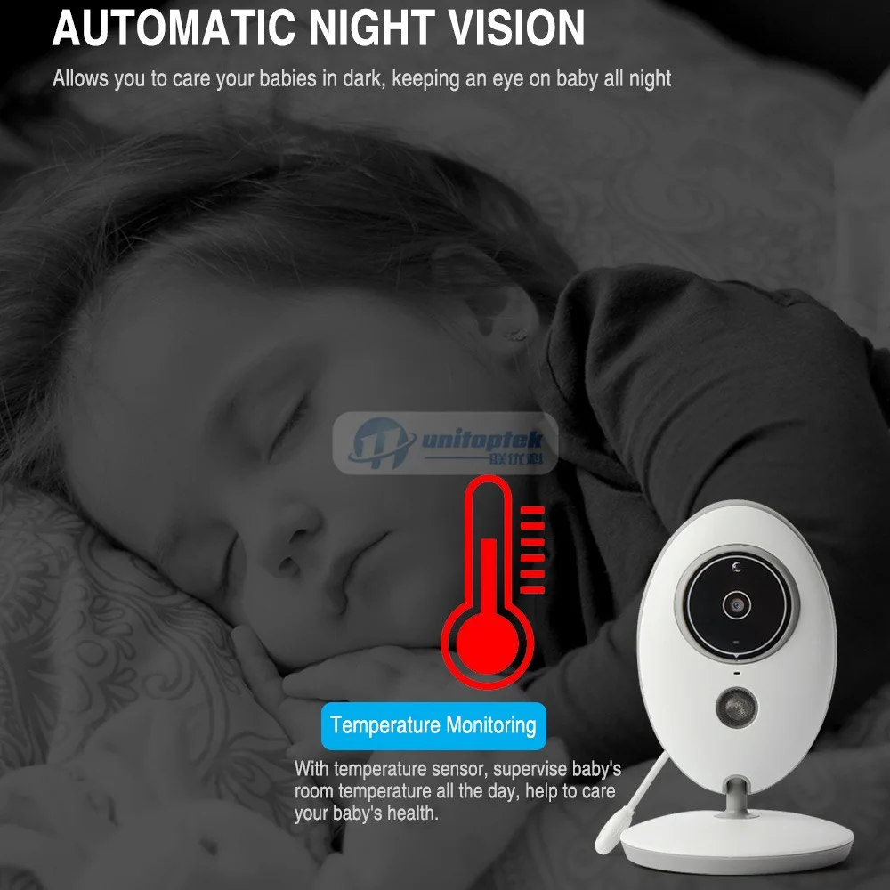 Видеоняня беспроводная 2 4 дюйма ГГц с датчиком температуры|nanny baby monitor|nanny video