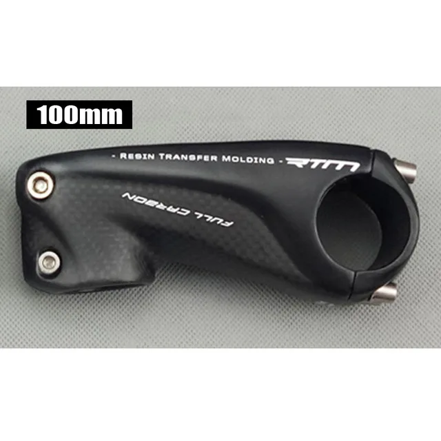 Black Matte 100MM TMAEX New Full Carbon Stem Road/Mountain Bike Stem 80/90/100/110MM Red/Black/White/Silvery Free Shipping Bicycle Stem Parts - Цвет: Black Matte 100MM