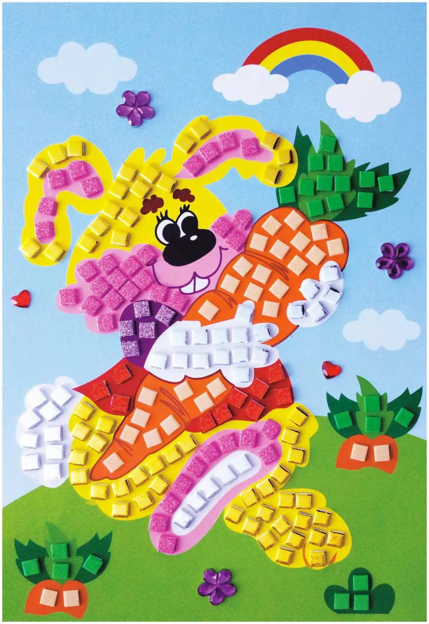 

12pcs 12 Styles Can Be Choose Lot 3D Mosaics Puzzle Creative Sticker Game Animals Transport Arts Craft for Kids Educational Toy