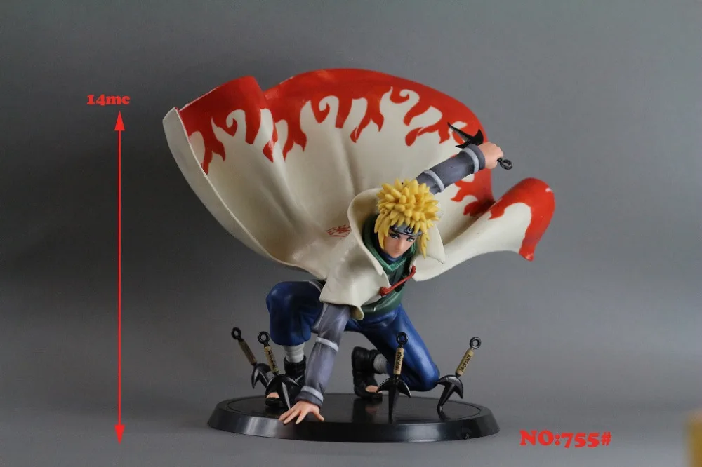 Фигурка мини героя из аниме Наруто экшн фигурка ПВХ 14 см Shippuden Yondaime Hokage Namikaze