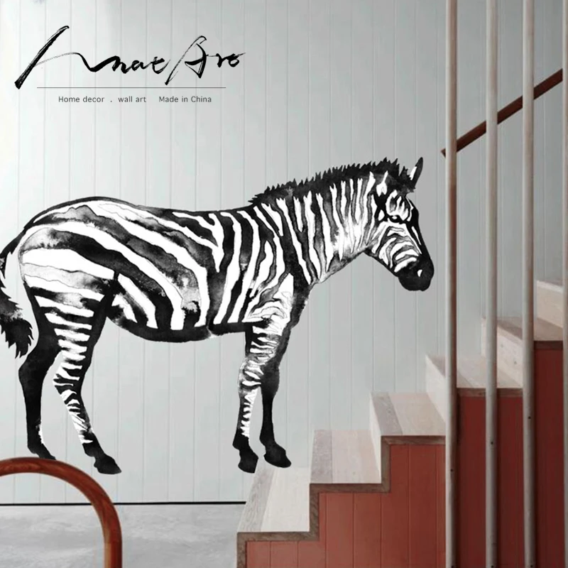 Фотообои для украшения дома в современном скандинавском стиле|stickers modern|zebra wall