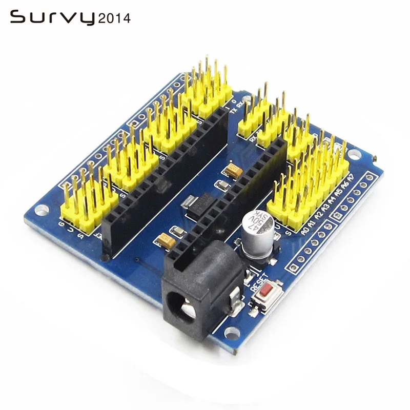 Плата совместимая с контроллером NANO I/O датчик расширения Shield Module для Arduino UNO R3 Nano