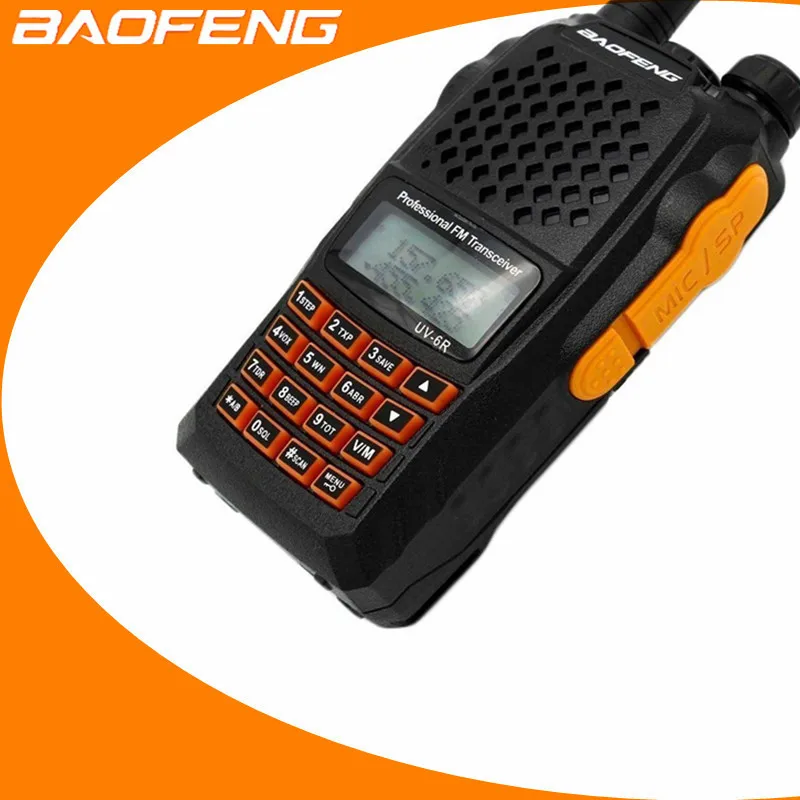 Высокое качество BaoFeng UV-6R 7 w VHF Любительская рация РАДИОТЕЛЕФОНА walkie talkie “иди и dual band для частоты портативное Любительское радио Профессиональный коротковолновым приемником