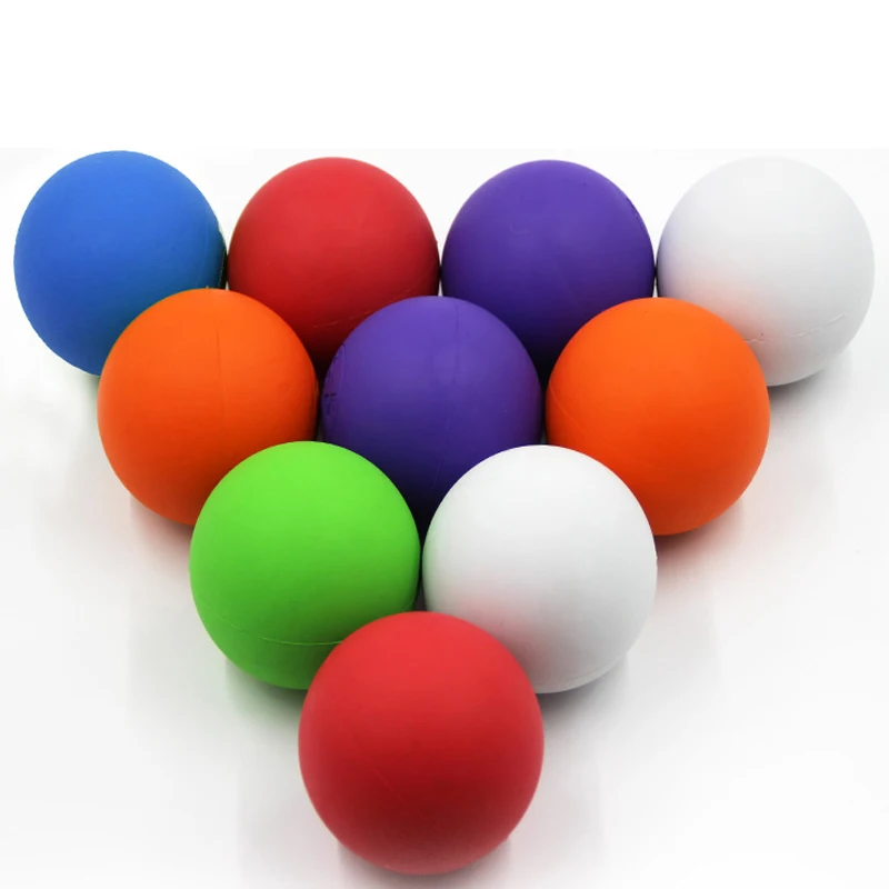 Massage Ball 100% Rubber Hockey Lacrosse 64mm Trigger Point Relaxation Self | Fitness Balls