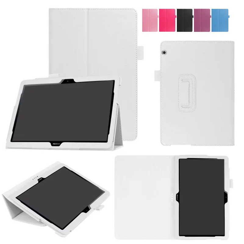 Чехол книжка для huawei MediaPad T3 10 Litchi Grain из искусственной кожи с подставкой Huawei AGS L09 L03