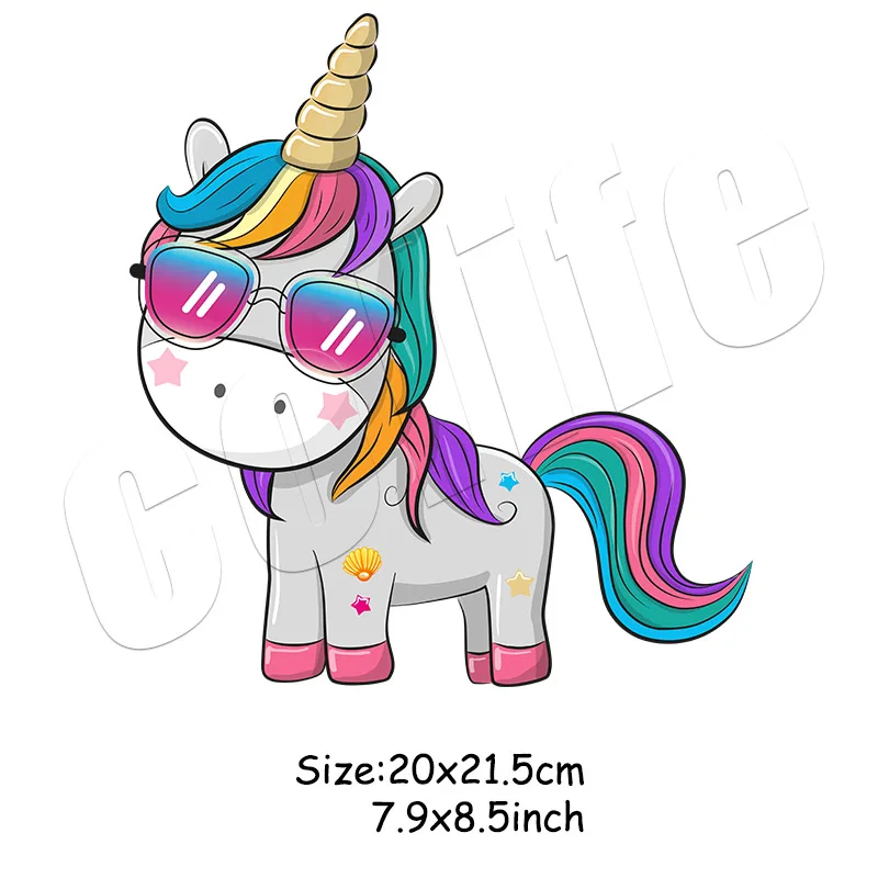Красочные единороги Parches популярные пользовательские аксессуары наклейки