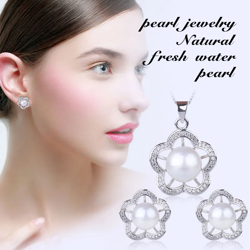 [XF800] набор украшений из натурального жемчуга ожерелье с подвеской пресноводного