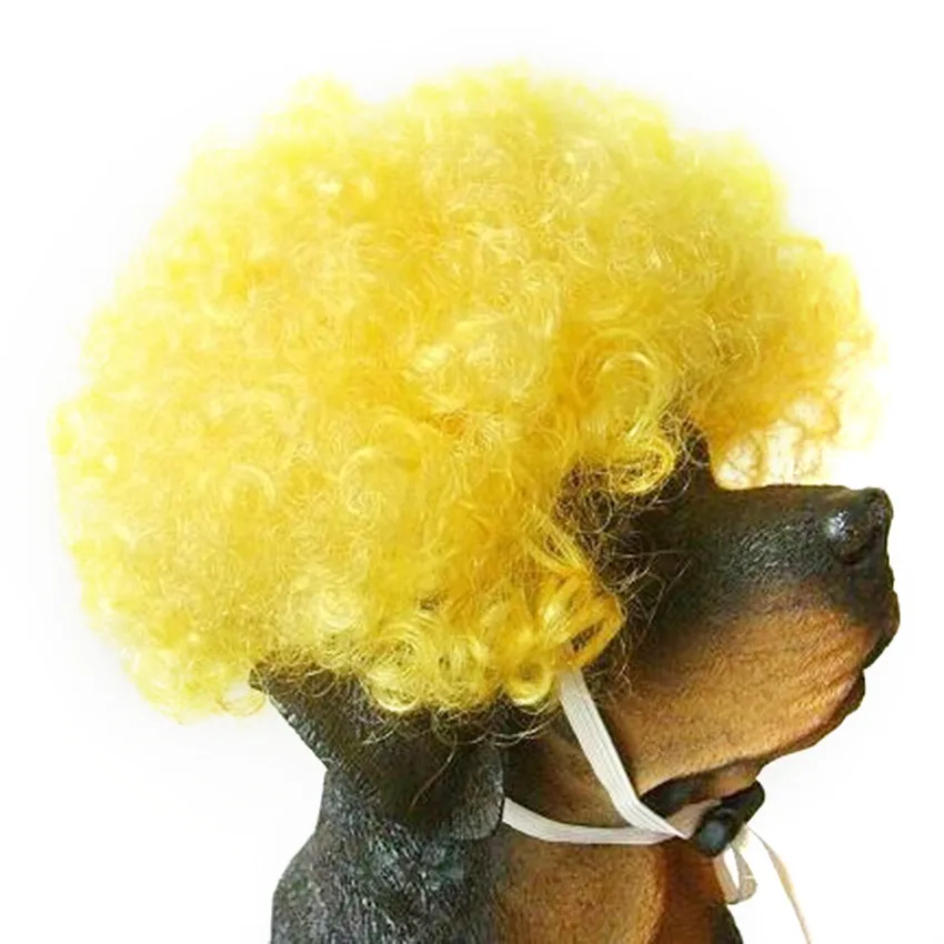 Яркие Волнистые Короткие искусственные волосы для маленьких и средних собак