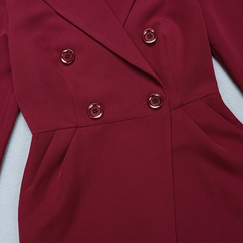 Bqueen 2019 New Women Long Sleeve V Neck Formal Blazers Botton Suits Wear To Work Fahion Sexy Split For Lady Suit Dress | Женская одежда