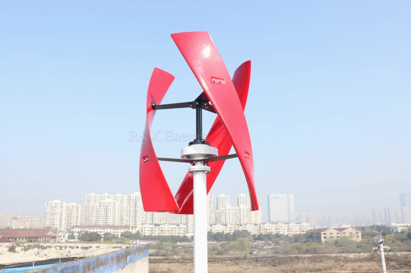 X Тип с вертикальной осью ветровой турбины генератор 400 W/600 W с бесплатными со слежением за максимальной точкой мощности регулятор низких оборотах 12В/24 V в Китае(стандарты CE сертифицированный