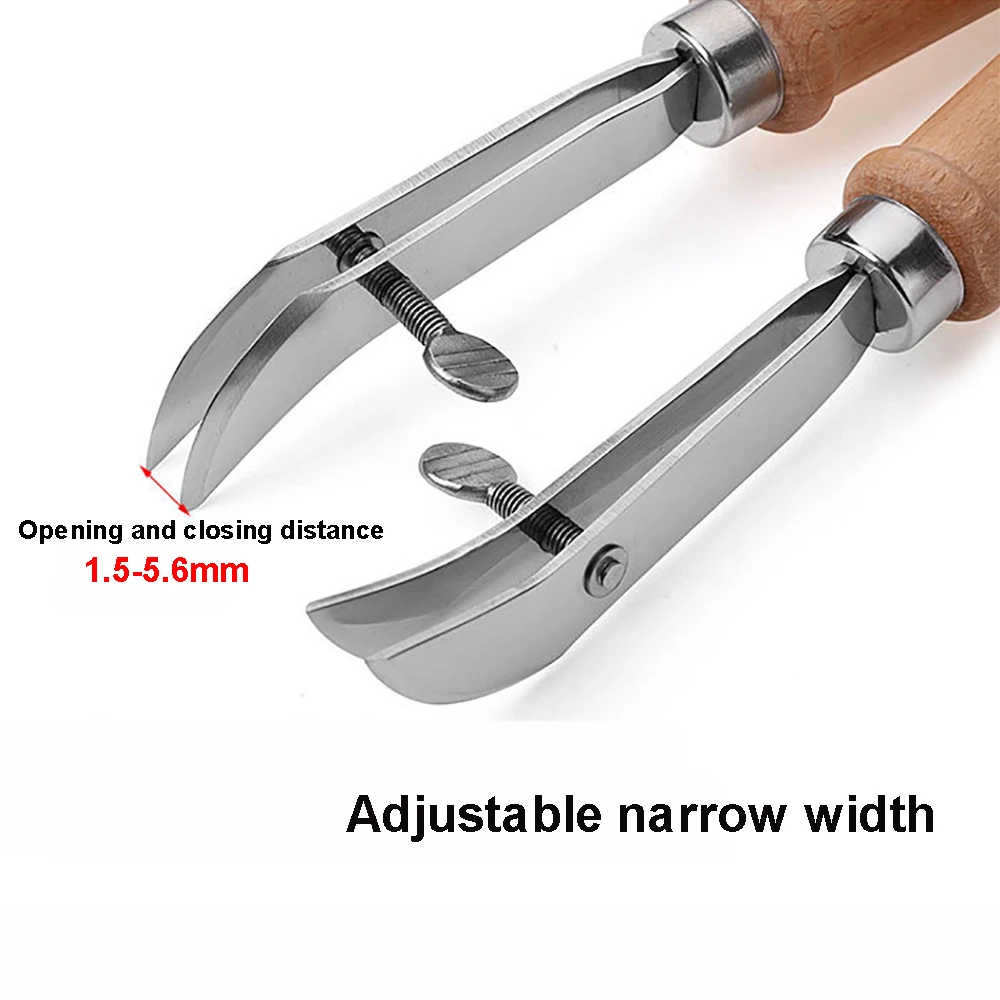 Sanbest Manual Adjustable Scriber Leather Craft Tools Handwork Art Tools Handmade Beech Handle Steel DIY Leather Tool DIY00036