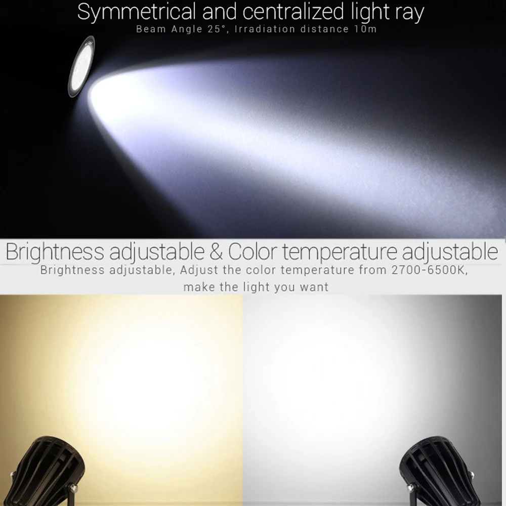 Новая умная светодиодная садовая лампа 6 Вт RGB + CCT водонепроницаемое Наружное