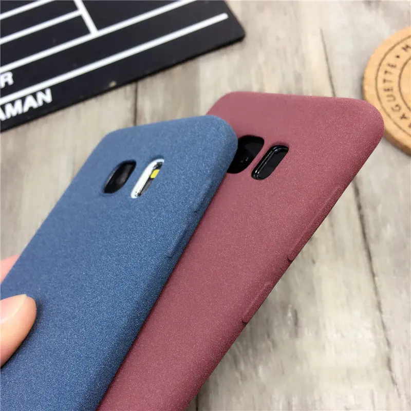 Чехол для samsung Galaxy S6 S7 край S8 Plus Note 8 4 5 J3 Prime J5 J7 Pro A3 A5 плюшевое чувство Песчаник Soft Shell
