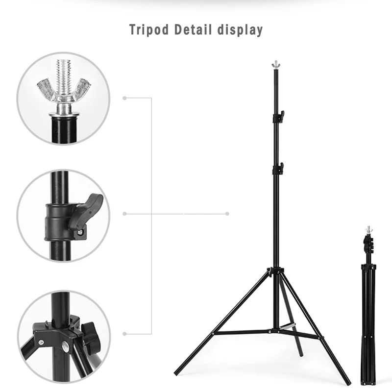 

Photographic equipment 2 * 2m manual quality aluminum frame background Stand LLL Support For Photo Studio / Photo Studio