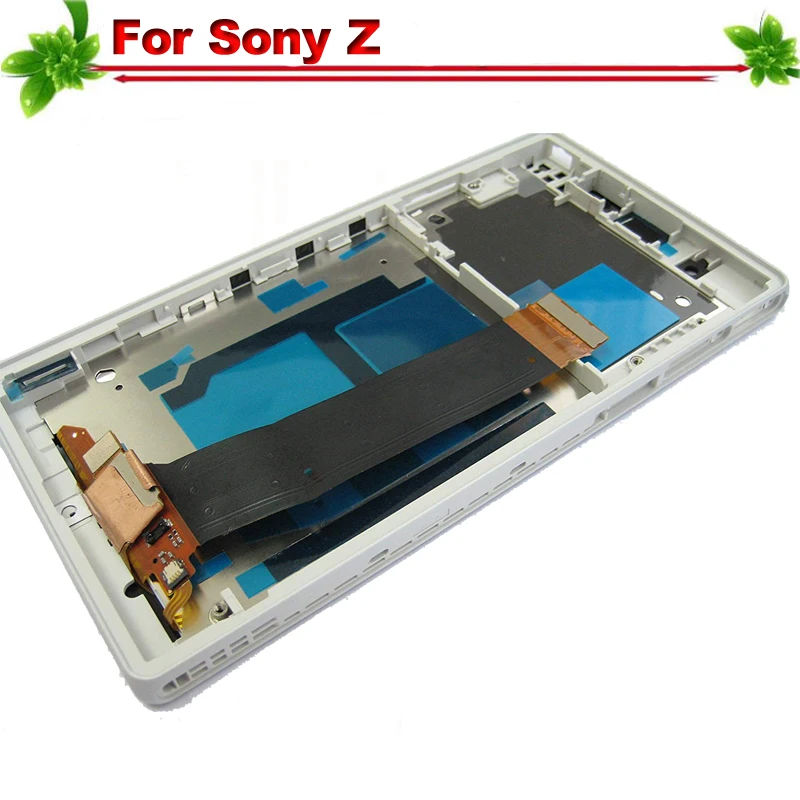 Tested for SONY Z LCD Display Touch Screen Digitizer Assembly Sony L36h L36i C6606 C6603 C6602 Lcd With Frame | Мобильные телефоны