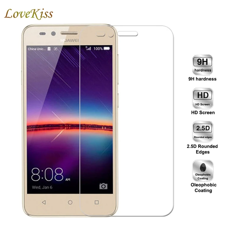 Закаленное стекло 9H для Huawei Y3 II 2 Y3II защитная пленка экрана LUA L21 U22 L02 L03 4 5 дюйма
